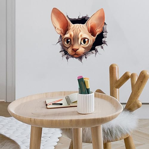 Cat Wall Art Large Animal - Cute Cat Toilet Seat Cover Lid Sticker Bathroom Wall Art Decoration Decal Bathroom Wall Decals 1023