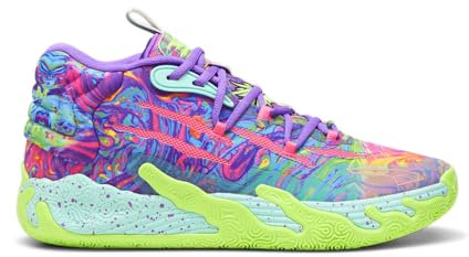 PUMA Mb.03 Be You - Scarpe da basket da uomo, multicolore, Porpora, 9.5 US