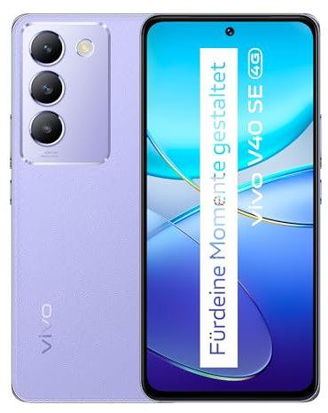 V40 SE 5G Smartphone, 8GB + 256GB Android Mobiltelefon, 8GB + 8GB Erweiterter RAM, 6,67 120Hz AMOLED Display, 50MP Dreifachkamera, 5000 mAh Akku, 44W FlashCharge Telefon, Dual SIM Handy