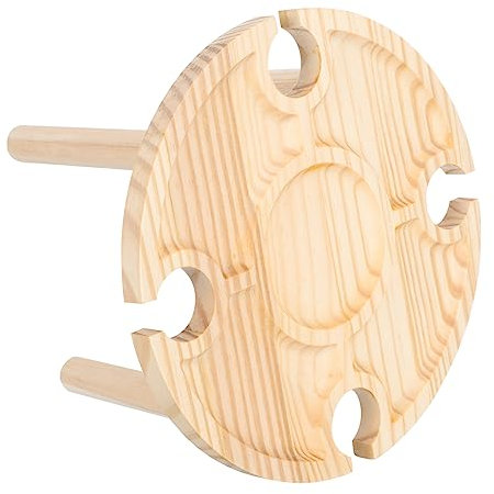 Yardwe Weintisch Tragbarer Holztisch Serviertisch Für Außenbereich Picknick-obsttisch Kompakt Leicht Mit Stabilen Tischbeinen Für Boden Gras