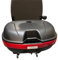 Mobility Scooter Rear Storage Box, Universal Fit, Matt Black with Red Reflector, Lockable with Keys