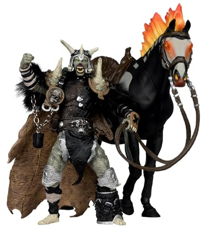 McFarlane Spawn Actionfigur Bloodaxe mit Pferd (Spawn: The Dark Ages) Toys 30th Anniversary (Gold Label) 18 cm