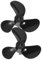HAWILLOSCH Rc Boat Supply Plastic Propeller High Strength Rc Boat Propeller Parts for Rc Boat and Kayak