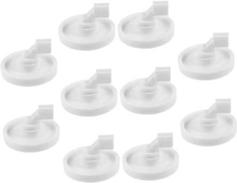NUOBESTY 10pièces Kit De Roulettes Pour Lave-vaisselle Avec Goujons De Rechange Plastique Pour Panier Inférieur De Réparation Et Accessoire