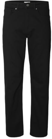 SELECTED MEN Herren Slh196-Straight Ben Stay Black 600 Jeans Slh196-straight Ben Stay Black 600 Jeans