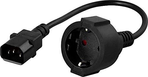 BlueWalker 91015003 Powerwalker IEC Schuko Converter schwarz
