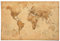 REINDERS Poster, World Map - antique style, Home Office, Poster, Wanddeko, Room Decor, 150 gr. glänzend Bilderdruckpapier, Beige, 61x91,5cm