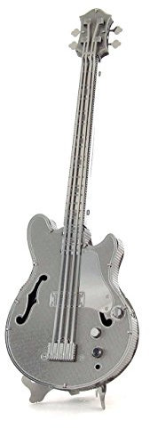 Fascinations MMS075 - Metal Earth 502732 - Electric Bass Guitar, lasergeschnittener 3D-Konstruktionsbausatz, 1 Metallplatine, ab 14 Jahren
