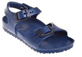 Birkenstock Rio EVA Sandalen mit Reißverschluss hinten für Mädchen, Militär, Marineblau, 7/7,5 UK Child, Navy Synthetic, 26 EU Étroit