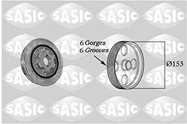 Sasic 2150023 Riemenscheibe, Kurbelwelle