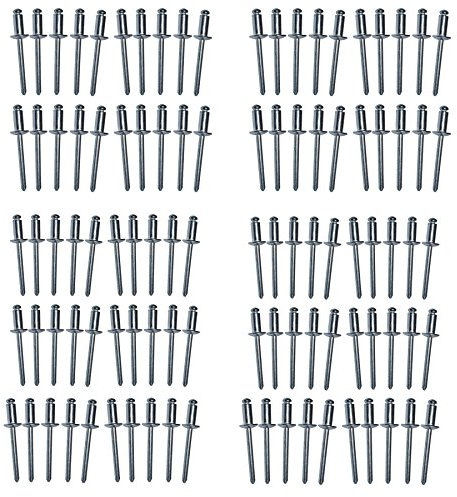Aluminium métriques Pop Rivets aveugles Pot fixation 4,8 mm x 10mm 100pc