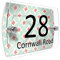 CS Printing House Number Sign Plaque Garden Glass Effect Acrylic Sign Door Plate Marble Wall Display 2 Part Branded Acrylic (Vintage pattern)