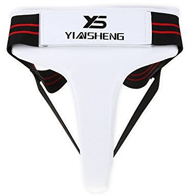 Female Groin Guard, Taekwondo Groin Guard Kickboxing Karate Jockstrap Sanda Crotch Protector, PU Leather Groin Protector for Martial Arts (S)