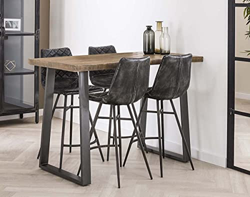 Maison ESTO Bartisch 135 x 70 cm Mango Holz Hochtisch Stehtisch Bistrotisch