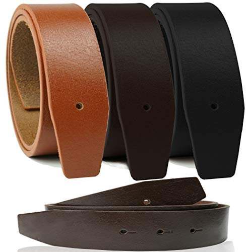 Erdi Ünver Büffelleder Gürtel 40mm ohne H Gürtelschnalle Vollrindleder Schliesse Schnalle Echtleder NEU Dunkelbraun 115 cm