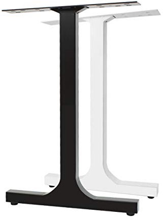 Natural Goods Berlin 2X Design Tischkufen H-Form Metall Tischbeine | Tischgestell aus Stahl | Esstisch, Schreibtisch, Tischwangen, Restauranttisch, Bistrotisch (B50 x H72 cm, Schwarz)