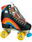 Moxi Skates – Regenbogenreiter – Lustige und modische Rollschuhe für Damen | Asphaltschwarz | Größe 5
