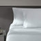 Vera Wang Luxueuse Parure 4 pièces de lit Queen Size en Satin de Coton Doux et Lisse à 320 Fils/cm², pièce Essentielle de literie, Bleu pâle