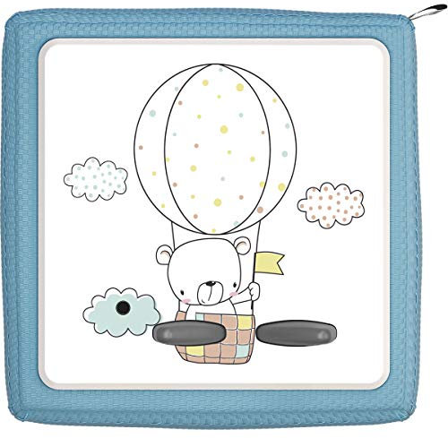 TheSmartGuard Schutzfolie passend für die Toniebox | Folie Sticker | Teddiebär im Heißluftballon