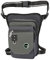 Oberschenkeltasche, Larswon Beintasche, Oberschenkeltasche, taktische Hüfttasche, Motorradtasche, wasserdicht, Dunkel_Grau, Large