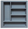 Basalt Grey Non Slip Cutlery Tray for 500mm Blum Legrabox Drawer | 422mm L x 422mm W | Storage | Organisation