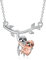 URONE Faultier Anhänger Halskette S925 Sterling Silber Niedliche Tier Anhänger Schmuck Geschenke für Frau und Freundin