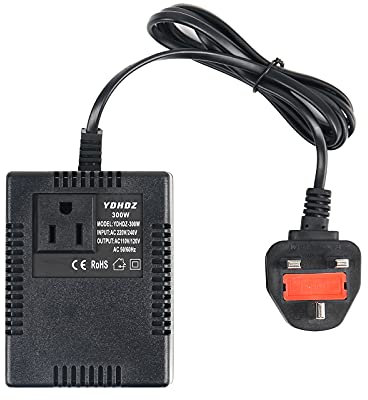 300W Step Down Power Voltage Converter Transformer 220V/240V to 110V/120V, Intelligent Efficient Adapter Travel Power Adapter