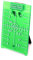 QWORK® Tarjeta Laser Verde, Placa Objetivo Laser con Soporte, Mejore la Visibilidad de las Líneas de Láser Verde