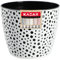 KADAX Blumentopf aus Kunststoff, ⌀ 11 – 21 cm, 5 Farben, einfacher Topf, robuster Pflanztopf, Pflanzkübel, runder Blumentopfschutz für Farn (⌀ 21cm, Schwarz)