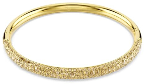 Swarovski Bracelet-jonc Sublima, Pavé neige, Blanc, Placage de ton or