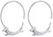 ✦ Geschenke für Frauen ✦Springlight Ohrringe Silber 925 Creolen Silber 925 Reizender Fliegender Dackel-Hund Groß Runden Creolen Ohrringe Handmade Schmuck Damen Mädchen Geschenke.(Silber)