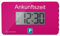Parkwächter V1 automatische Parkscheibe gemäß der Straßenverkehrsordnung, Digitale Parkscheibe für das Auto, elektronische Parkuhr, pink, 105 x 60 x 13 mm