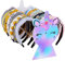 Beinou Support Serre Tete Présentoir Bandeau Rangement Serre Tete Licorne Organisateur en bois Porte pour Filles Chambre Décor