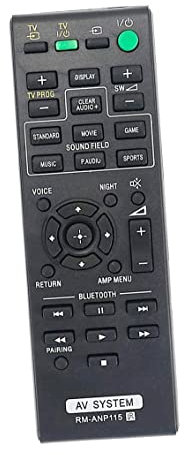 AULCMEET RM-ANP115 Replacement Remote Control Compatible with Sony Sound Bar 2.1 Channel Speaker SA-CT770 HT-CT370 SA-WCT770 HT-CT770 SA-CT370