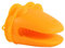 Syfunlv 2 Stück Silikon Ofen Topflappen, Mini-Ofenhandschuh Kochen Pinch Grips,Anti rutsch Topfhandschuhe, Hitzeresistent, Frosch Mitt für Küche Kochen Backen,Handling Frozen Items (Orange)