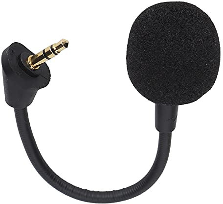 Yosoo Health Gear Microphone de Casque Détachable, Microphone de Jeu de Remplacement de 3,5 Mm pour Kingston Cloud Alpha, Microphone de Casque Antibruit pour Station de Jeu