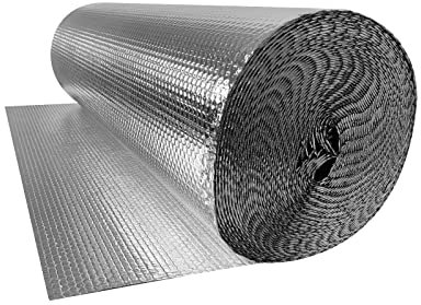 UISEBRT Isolierfolie Dämmfolie 1 x 30m Luftpolsterfolie Aluminium Thermofolie Heizkörper Reflexionsfolie 3-4mm Dicke Isolierungsfolie Wärmehaltung Wärmedämmung