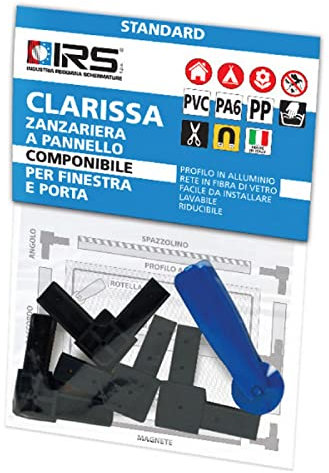 1PEZZO ZANZARIERA IRS CLARISSA BL 4 ANGOLI + ROTELLA