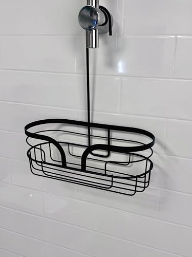 Bathroom Mini Shower Caddy Matt Black Dante