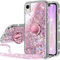 Miss Arts für iPhone XR Hülle, [Silverback] Mädchen Glitzern Handyhülle mit Ringständer, Cover Silikon Clear Schutzhülle für iPhone XR Case - Rosa