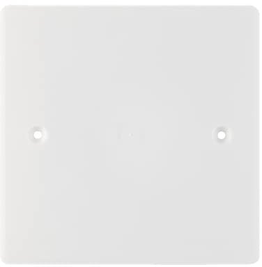 DEBFLEX 718680 Elektrisch, wasserdicht, für den Außenbereich, mit Deckel, quadratisch, zum Anklippen, Durchmesser 80 mm, Debflex-718680, Weiß