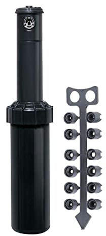 Aspersor de riego T5P RS (Rapid Set) de Toro con Alcance de 7,6 a 15,2 Metros Ajuste de Arco sin Herramientas. Difusor de riego cesped
