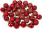 Christmas Baubles Red Christmas Tree Decorations set of 20 (2.5 cm) Shiny,Matt and Glitter.
