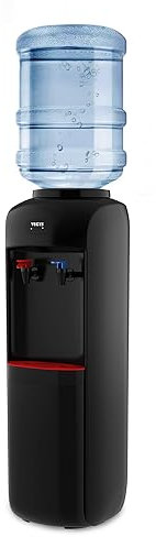 VECYS Hot and Cold Water Cooler Dispenser 3 or 5 Gallon with Child Safety Lock, Built-in Refrigerating Compressor and 304 Stainless Steel Reservior, BY557