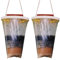 Kwaiyole 2 Pack Fly Trap Disposable Fly Catcher Outdoor,Effective Hanging Fly Traps Bag with Fly Bait,Fly Killer Repellent Outdoor for House,Garden,Horse Barn and Home (Red square cover)