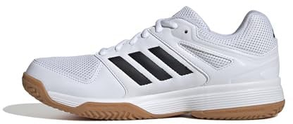 adidas Damen Speedcourt Women Indoor Shoes, FTWR White/core black/GUM10, 42 2/3 EU