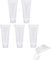 MORICOH 5PCS Plastic Soft Tubes Bottle,Refillable Container Bottles with Flip Cap, Squeezable Tube for Cream Shampoo Cleanser Shower Gel Lotion (100ml)