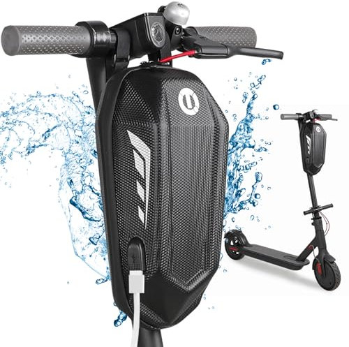 FINEW 3L Große Kapazität E Scooter Tasche, wasserdichte Taschen für E Scooter Mit USB, Lenkertasche Roller Tasche Zubehör für Ninebot Xiaomi Mijia Sedway