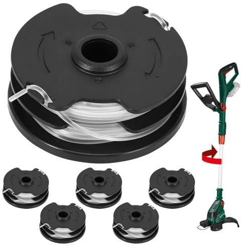 AOZBZ 6 Piezas de Hilo para Desbrozadora, para Parkside PRTA 20-Li A1/B2/C3, PRT 300 A1, PRT 550 A1 / A3, Carretes de Hilo de Repuesto Duraderos, Ø 1,60 mm, Longitud 8,3 m