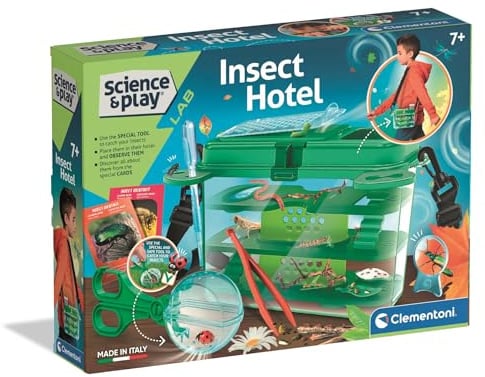 Clementoni, Science&Play Insect Hotel, Science Kit for Kids 7+ Years, Made in Italy, 75121